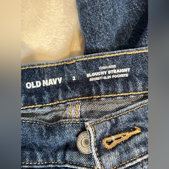 ✨3 for $10✨ OLD NAVY High Rise Slouchy Straight Secret-Slim Pockets Size 2 - Picture 10 of 14